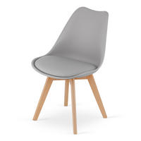 ESSZIMMERSTUHL Lars - Naturfarben/Grau, Holz/Textil (49/82/49cm) - Home Collective