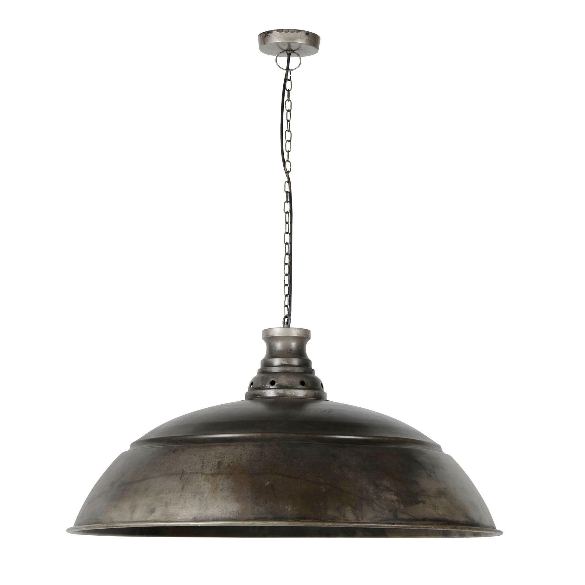 HÄNGELEUCHTE Industrie Silber 80/80/ 150 cm - Silberfarben, Metall (80/80/150cm) - Hoyz Collection