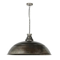 HÄNGELEUCHTE Industrie Silber 80/80/ 150 cm - Silberfarben, Metall (80/80/150cm) - Hoyz Collection