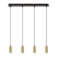 PENDELLEUCHTE Zara 170/60/5.5 cm - Schwarz, Holz (170/60/5.5cm) - ZMH