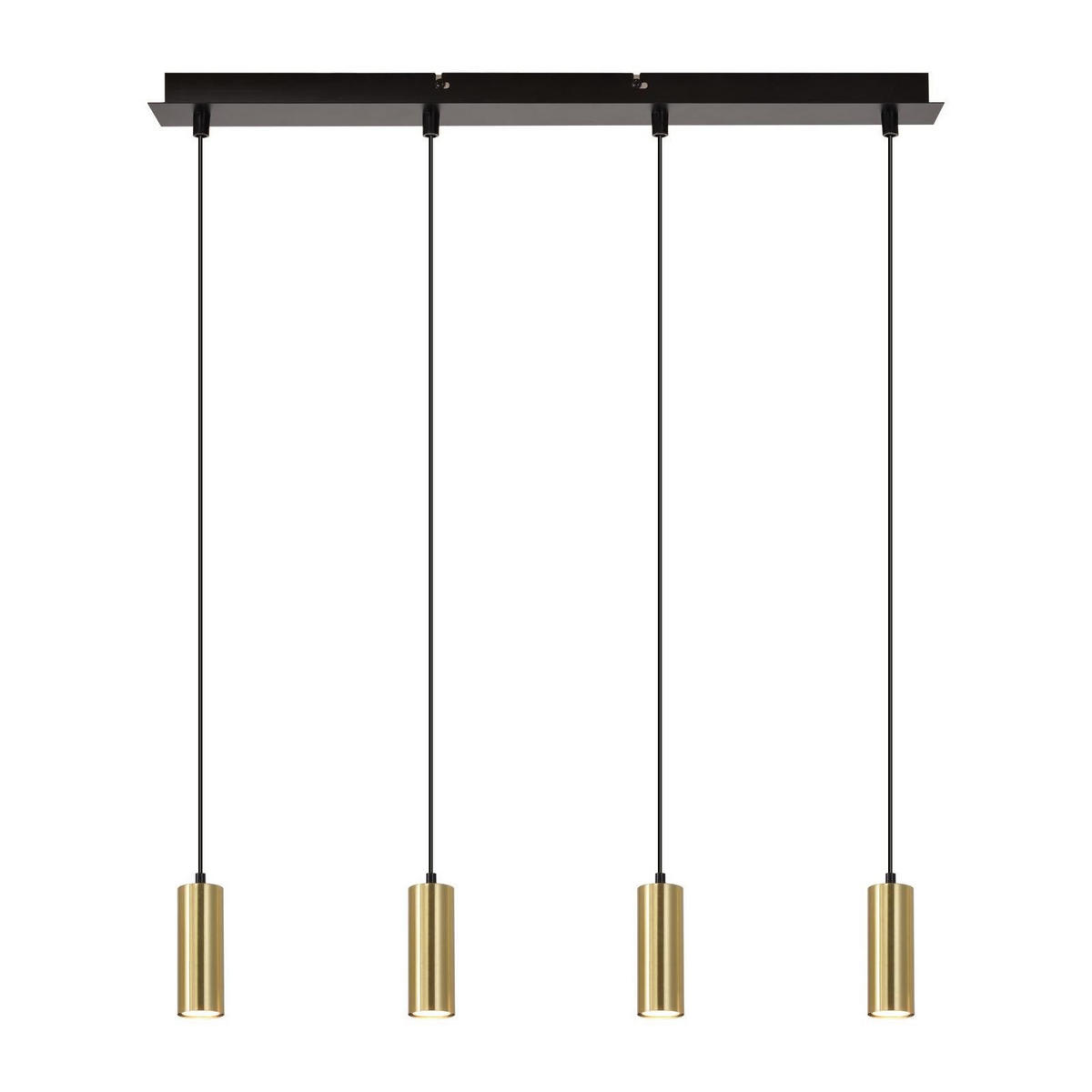 PENDELLEUCHTE Zara 170/60/5.5 cm - Schwarz, Holz (170/60/5.5cm) - ZMH