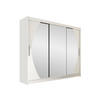KLEIDERSCHRANK Aston V - Silberfarben/Weiß, Holzwerkstoff/Kunststoff (250/215/58cm) - MIRJAN24