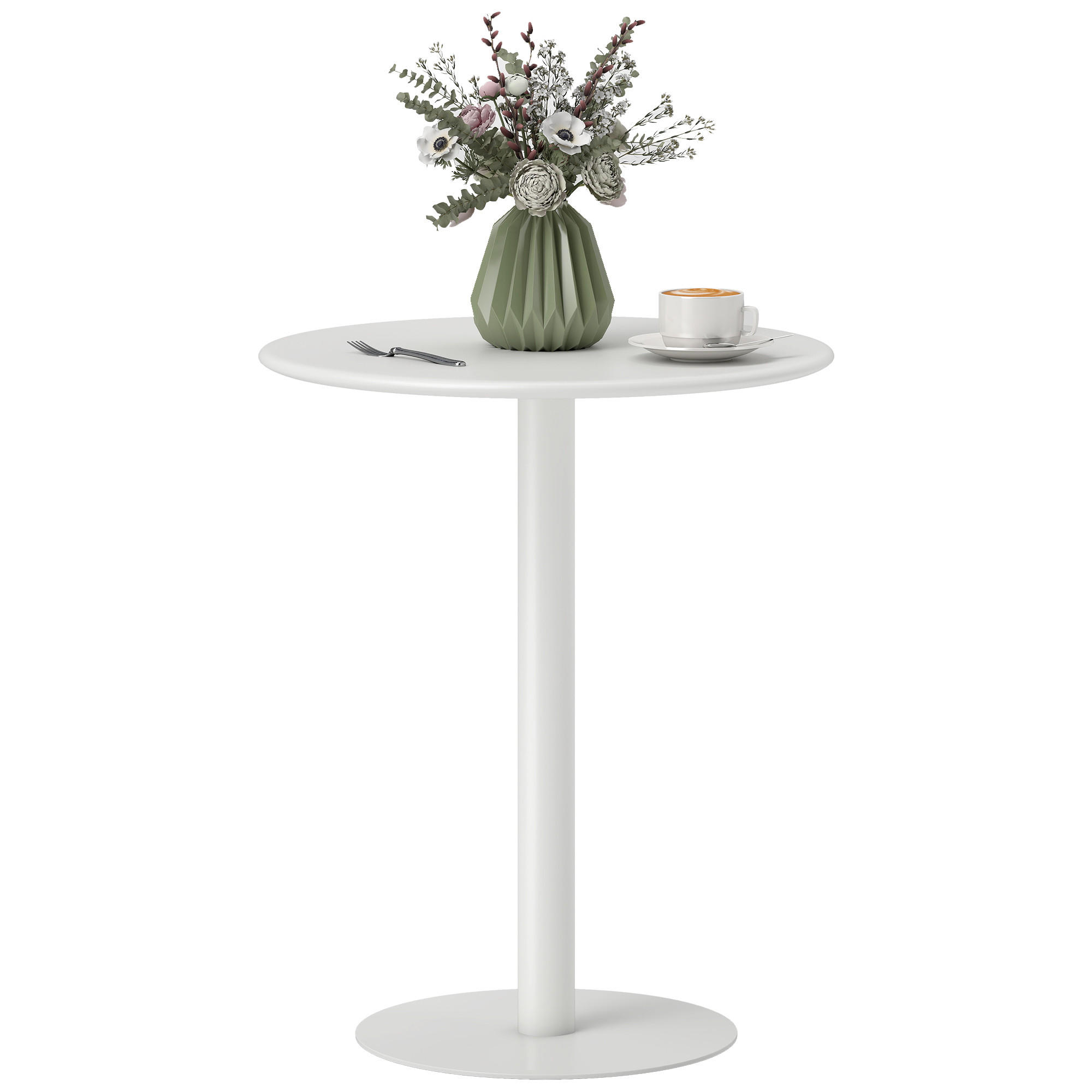 ESSTISCH Weiß 1 Stück - Weiß, Naturmaterialien (60/60/72cm) - GiPP