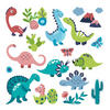 AUFKLEBER 80x144 cm Dinosaurier Pflanzen - Türkis, Kunststoff (80/144/0.1cm) - TULUP