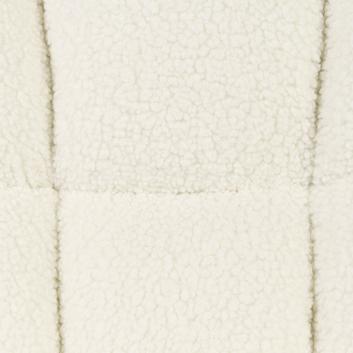 SCHAUKELSESSEL Bouclé Weiß Oulu - Weiß, Textil/Metall (71/104/83cm) - Beliani