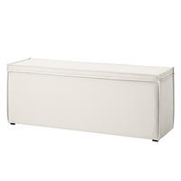 BETTTRUHE - Weicher Baumwollstoff - Weiß, Naturmaterialen (140/51/40cm) - home24