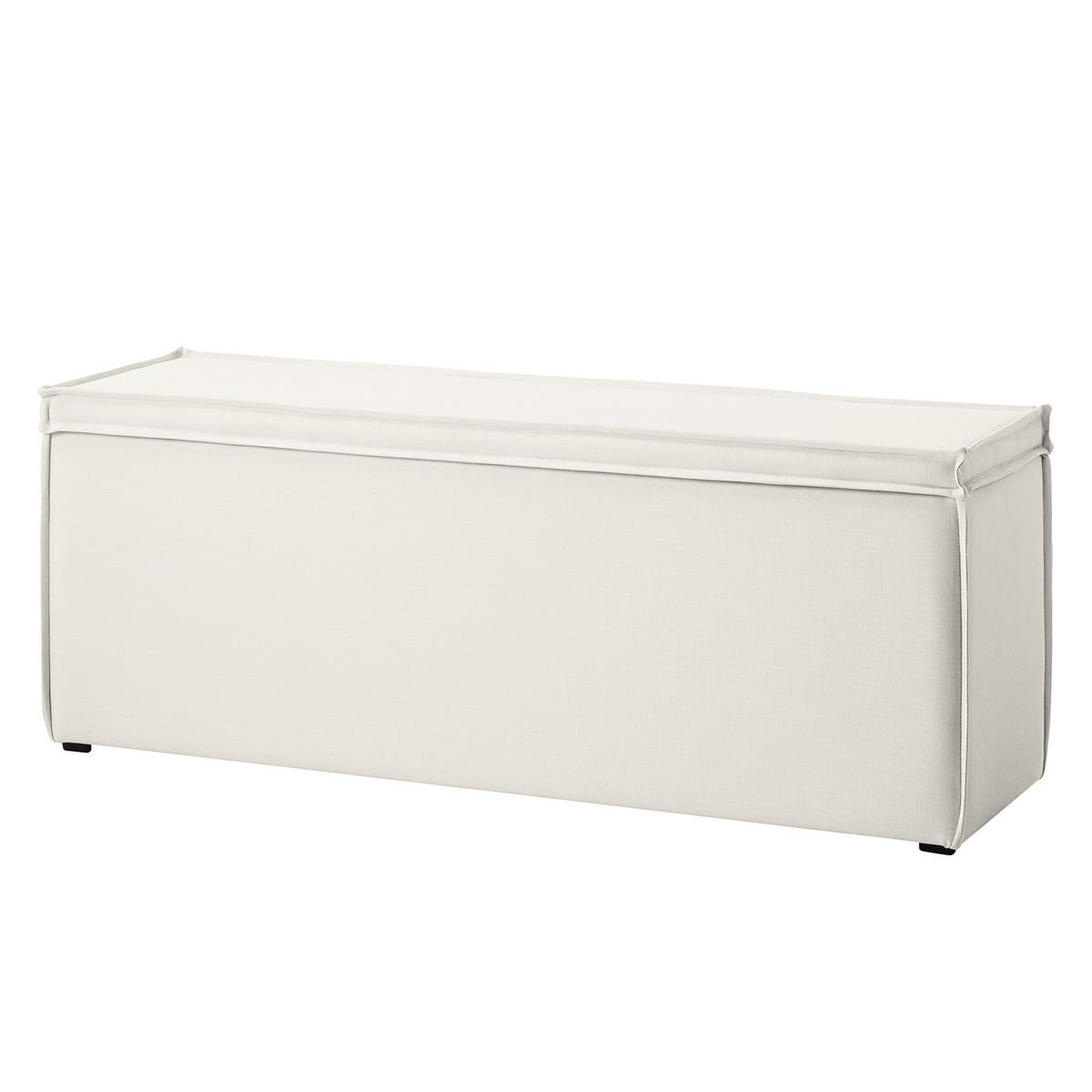 BETTTRUHE - Weicher Baumwollstoff - Weiß, Naturmaterialen (140/51/40cm) - home24