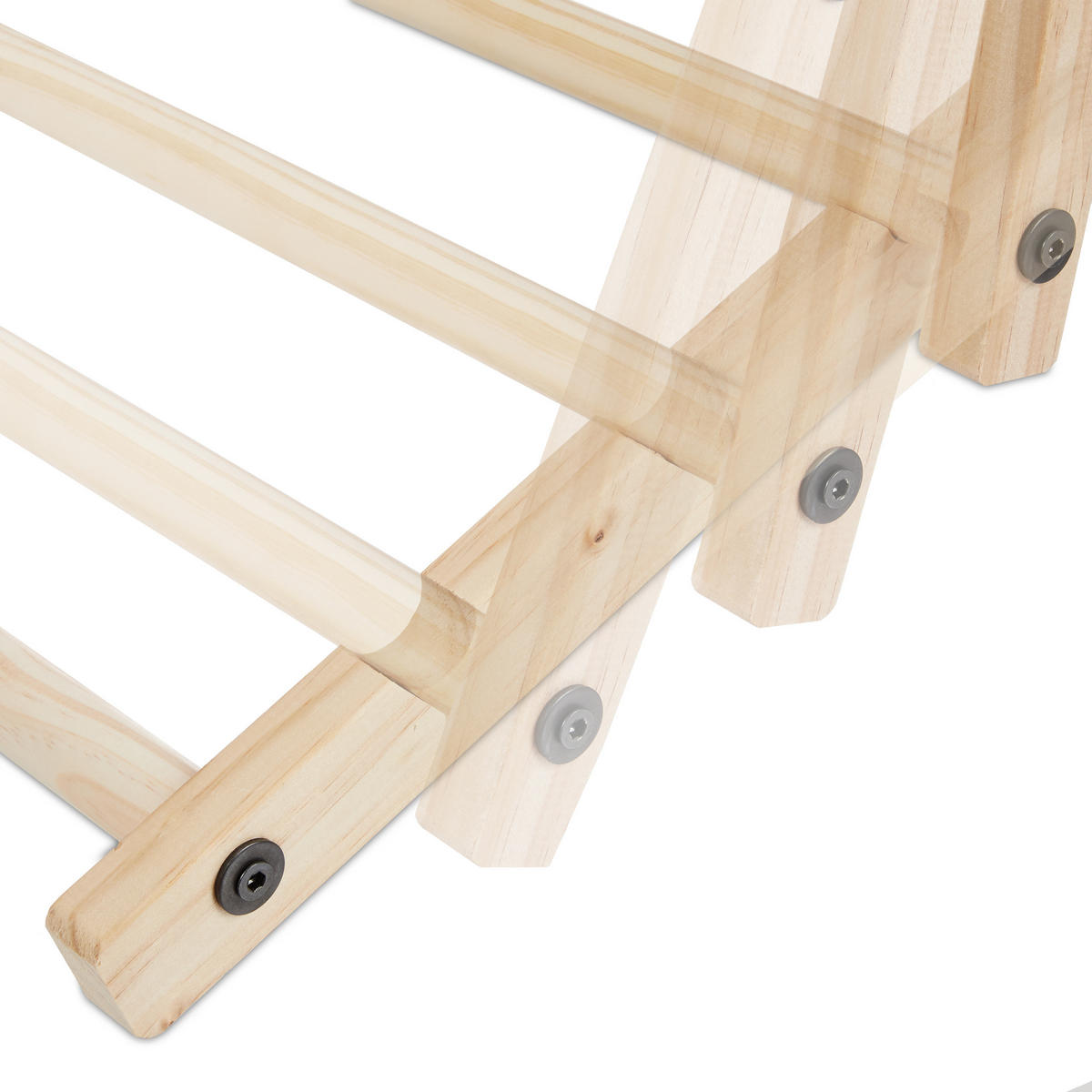 LIEGESTUHL - Creme, Holz/Textil (56/82/93.5cm) - Relaxdays