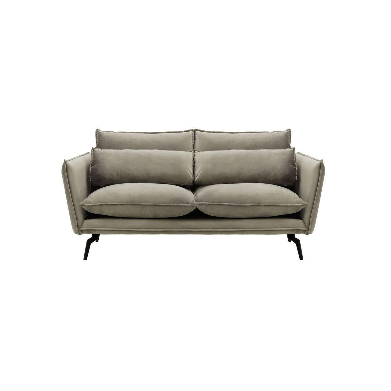 SOFA Layla 2,5-Sitzer-Velluto 17 - Braun, Holz/Textil (197/95/98cm)