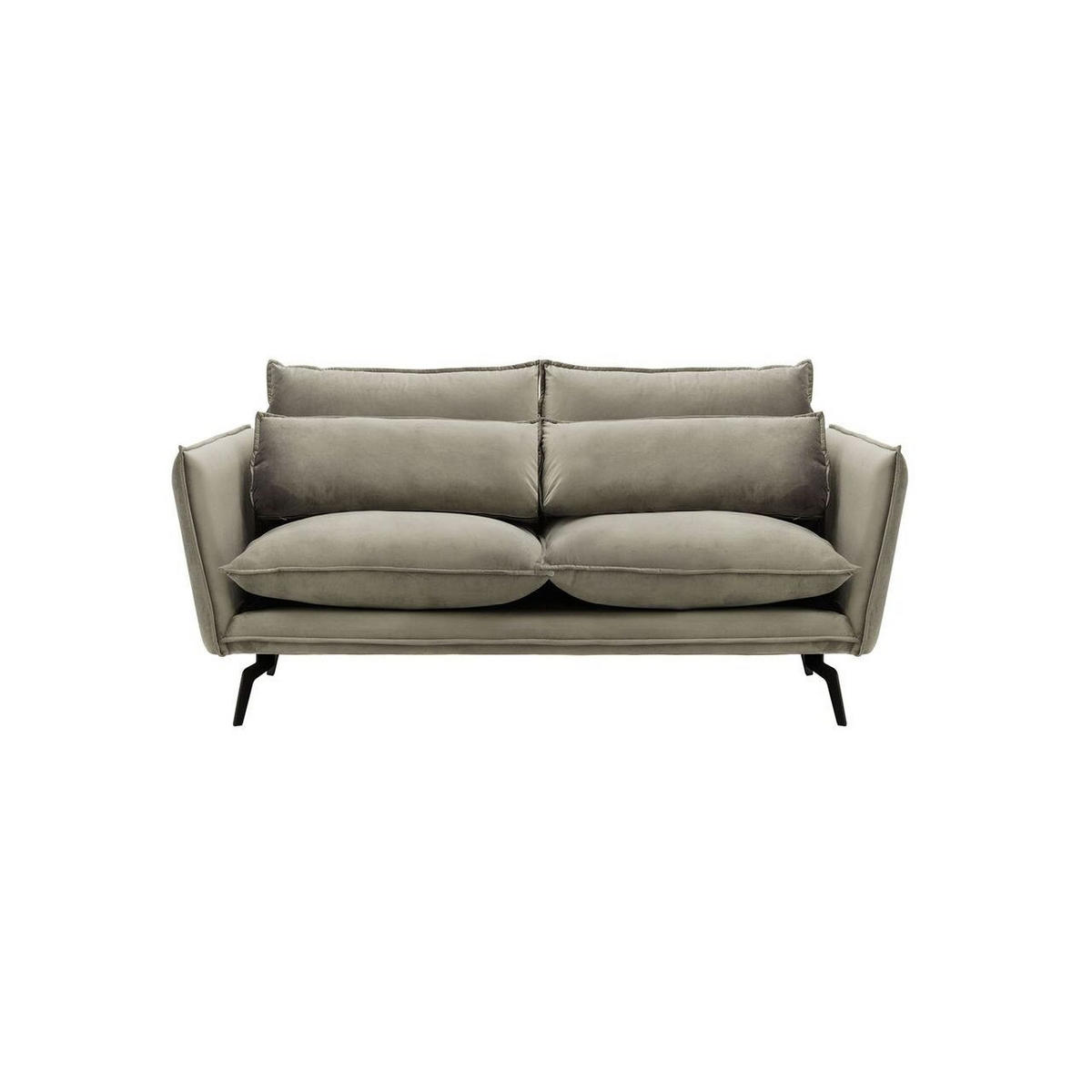 SOFA Layla 2,5-Sitzer-Velluto 17 - Braun, Holz/Textil (197/95/98cm)
