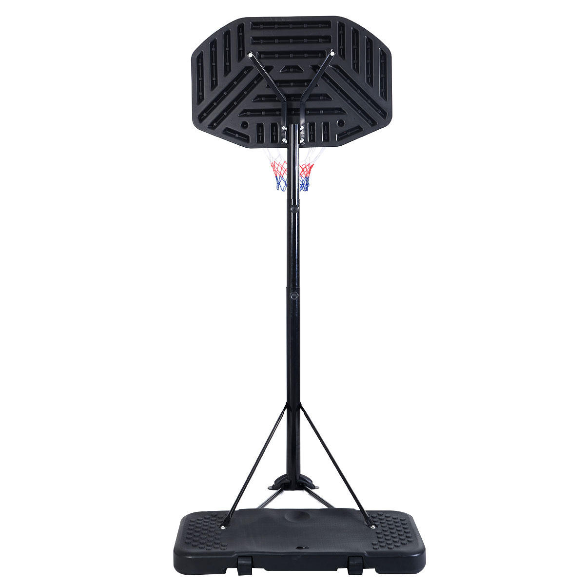BASKETBALLSTäNDER Schwarz - Schwarz, Kunststoff (61/110cm) - COSTWAY