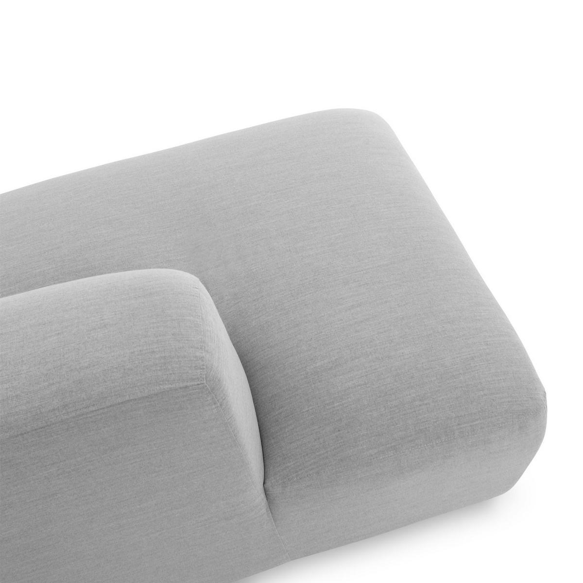 GARTENSOFA CALABRIA - Hellgrau, Kunststoff (251/74/193cm) - IDIMEX