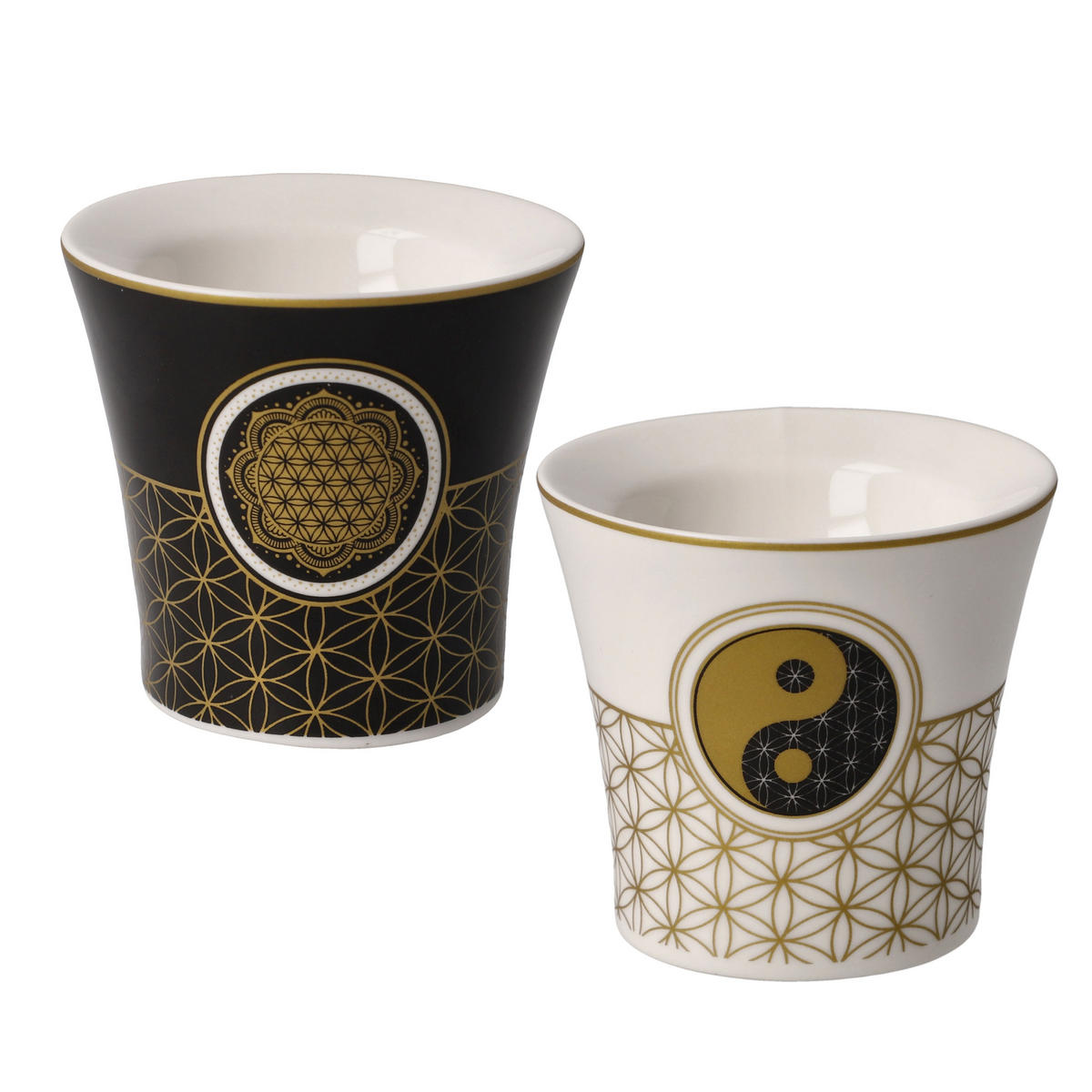 EIERBECHER 2er Set Lotus, New Bone China, Bunt - Multicolor, Keramik (6.5/6/6.5cm) - Goebel