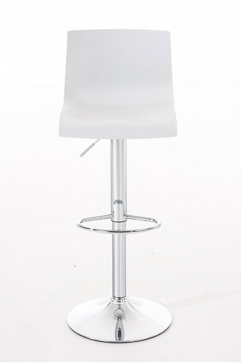 BARHOCKER BERLIN Weiß Kunststoff - Weiß, Kunststoff/Metall (39/84/36cm) - DELUKE