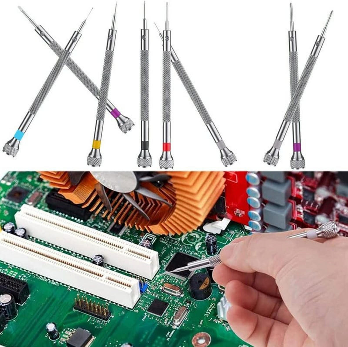 SCHRAUBENDREHER-SET – 8 Schraubendreher – Zur Reparatur von Brillen und Uhren - Multicolor, Metall (11.8/8.8/2.3cm) - DCA