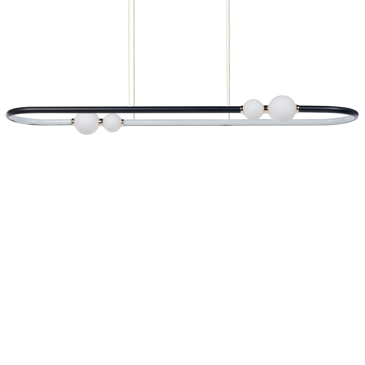 HÄNGELAMPE Feale 22/105/160 cm - Schwarz, Metall (22/105/160cm) - Beliani
