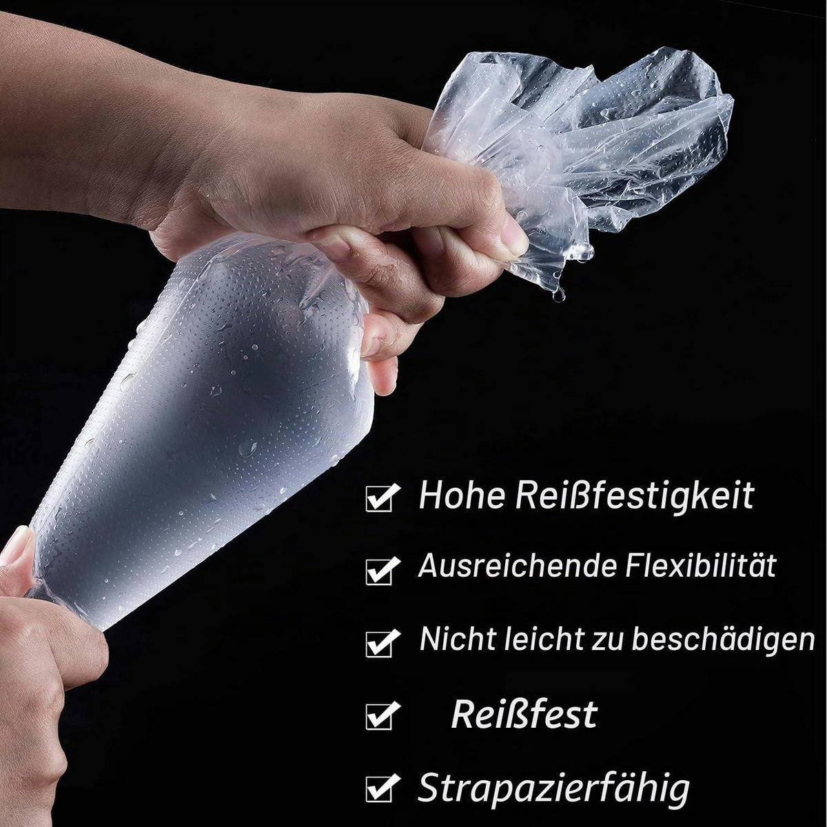 SPRITZBEUTEL Einweg 100 Stück 31 x 21 cm - Multicolor, Kunststoff (20.1/1/31cm)