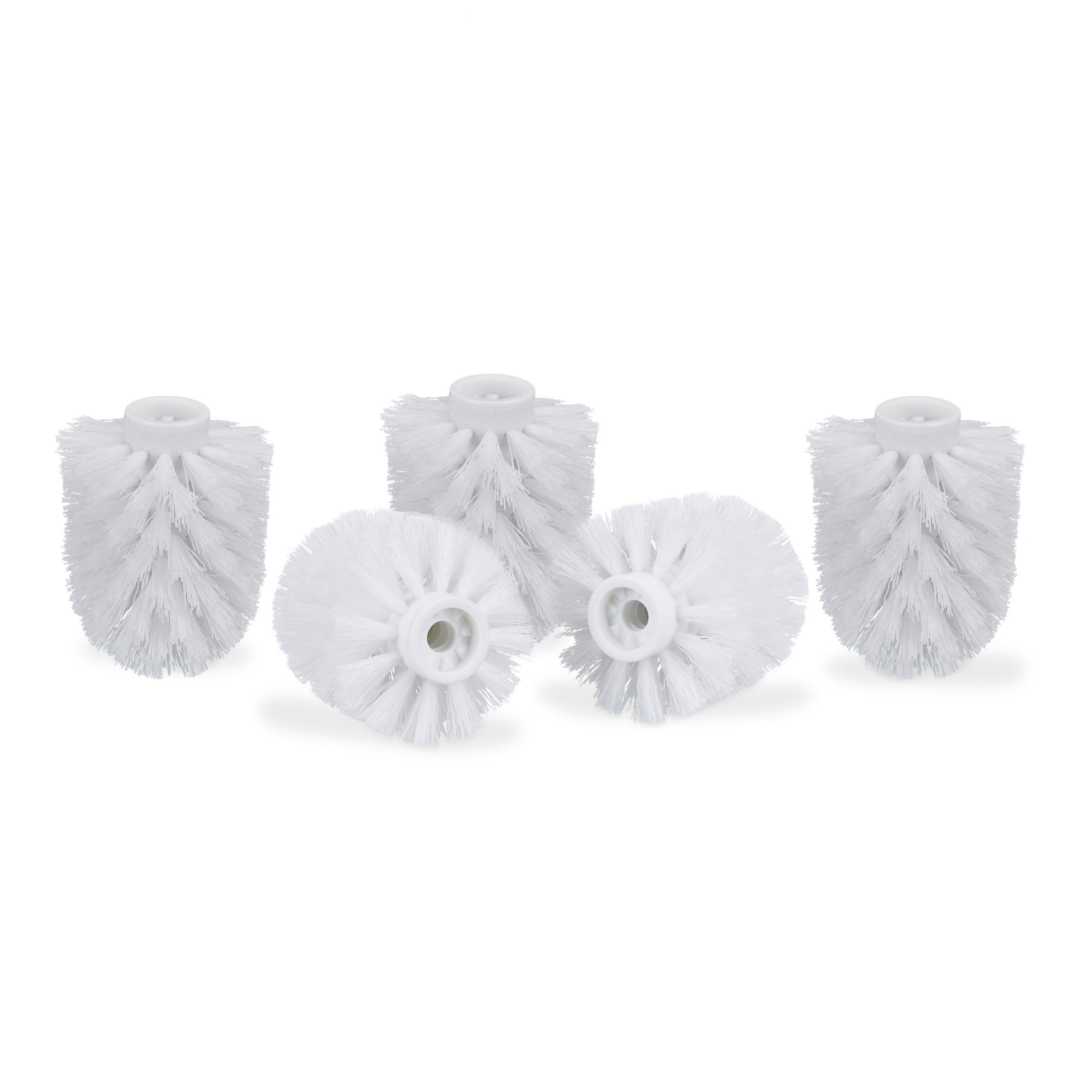 Relaxdays HLAVICE Bílá 5-ks plast závit 9,5 mm
