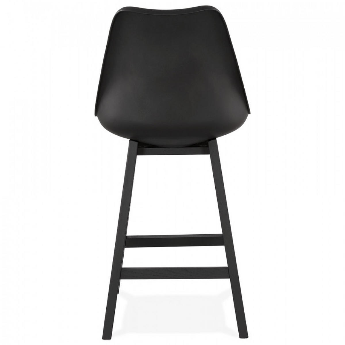 BARHOCKER Schwarz 48x102x56cm - Schwarz, Holz/Kunststoff (48/102/56cm) - AlterEgo