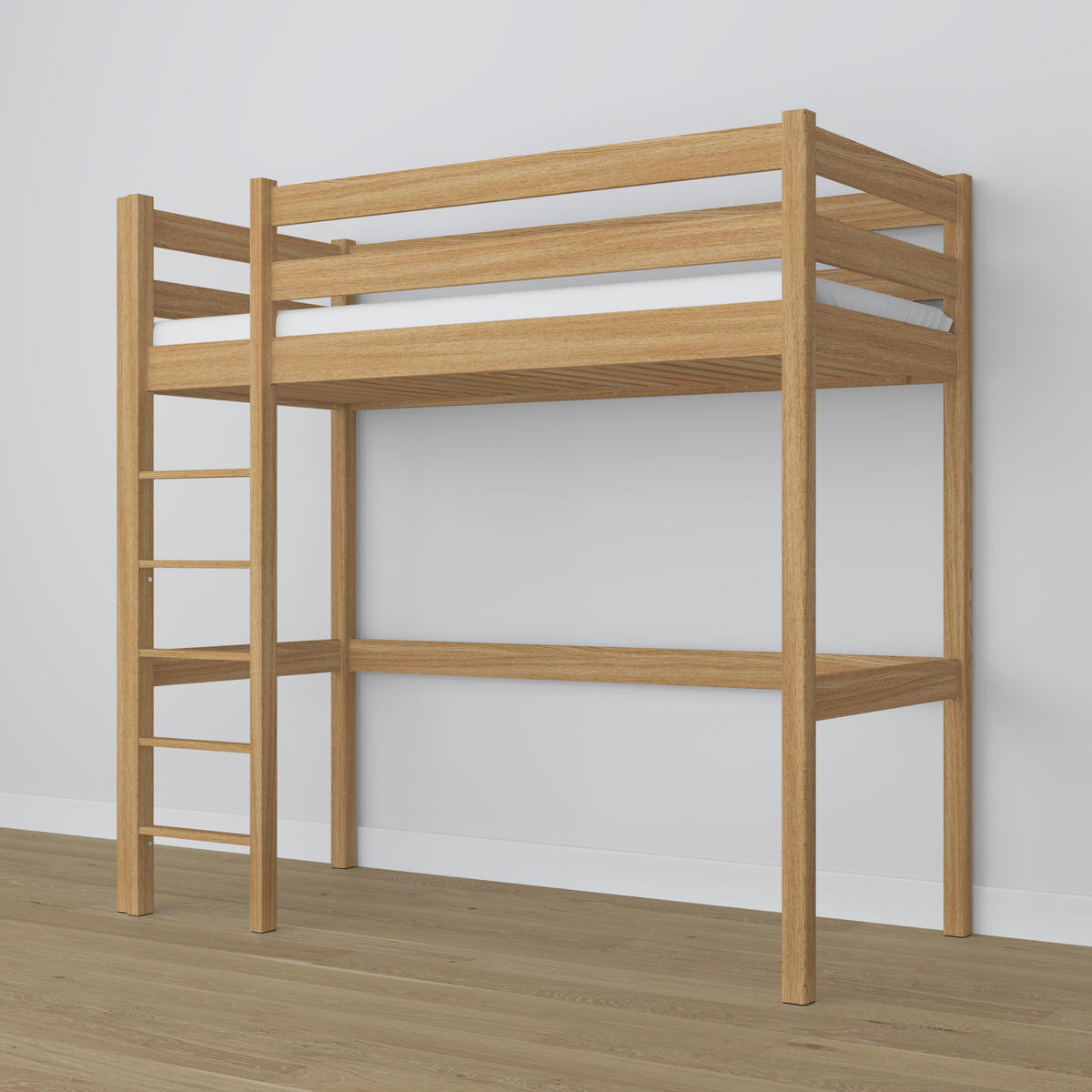 HOCHBETT N05 Eiche Natur 90/190 - Eiche Artisan, Naturmaterialien/Holz (90/190cm) - N-Wood