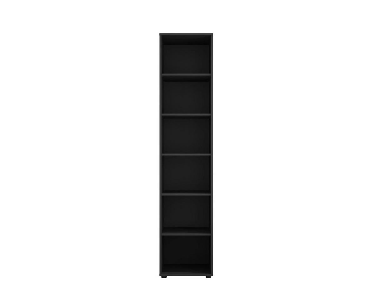 REGAL Schwarz Matt - 45 cm - Modena - Schwarz, Holzwerkstoff (45/206/45cm) - Ravio