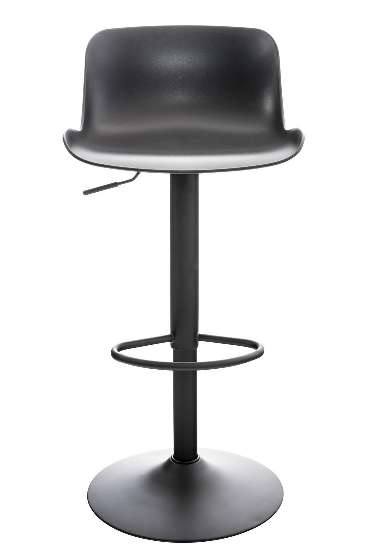 BARHOCKER 2er Set Kunststoff schwarz - Schwarz, Kunststoff/Metall (44/81/45cm) - CLP