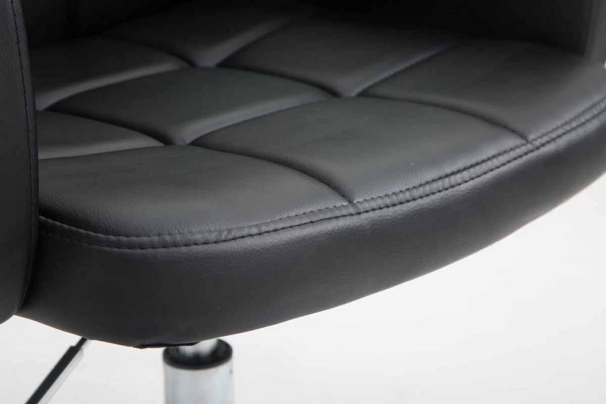 ARBEITSHOCKER Lausanne Kunstleder schwarz - Schwarz, Metall (60/89/52cm) - TPFLiving