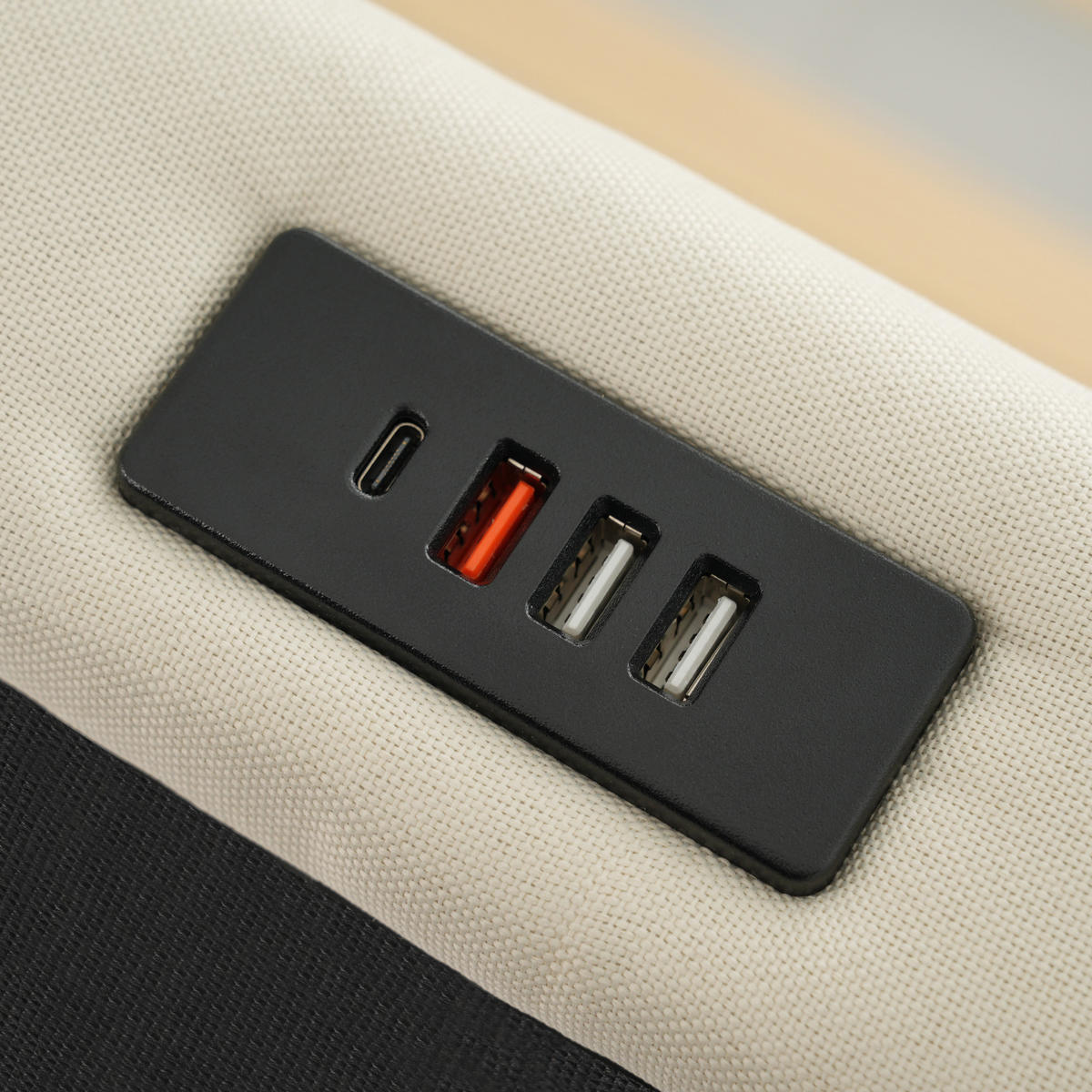 STAURAUMBETT 180/200 cm DE-00809, in Beige, App-LED und Hydraulik - Beige, Metall (180/200cm) - ComfortXL