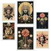 POSTER Set Mit 6 Mystischen Esoterischen A3 & A4 Weißer Rahmen - Weiß, Papier (29/3cm) - Nacnic