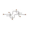 WANDGARDEROBE Metro 60/4/26 cm - Grau, Metall (4/26/60cm) - Present Time