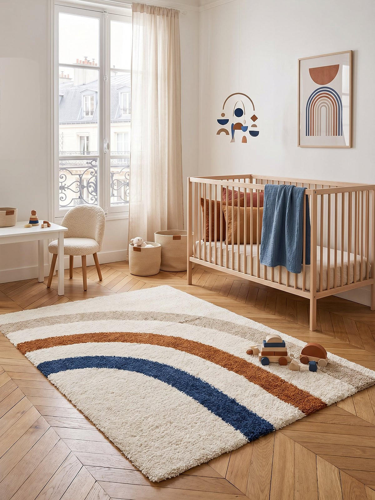 REGENBOGEN Teppich dick und bequem mehrfarbig - Multicolor, Textil (120/170cm) - AFK Living