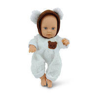 KINDERPUPPE Bear und Baby white 30 cm, Kuscheltier, Schnuller, beweglicher Körper, ab 18 Monaten - Weiß, Kunststoff (16/8/30cm) - Moni