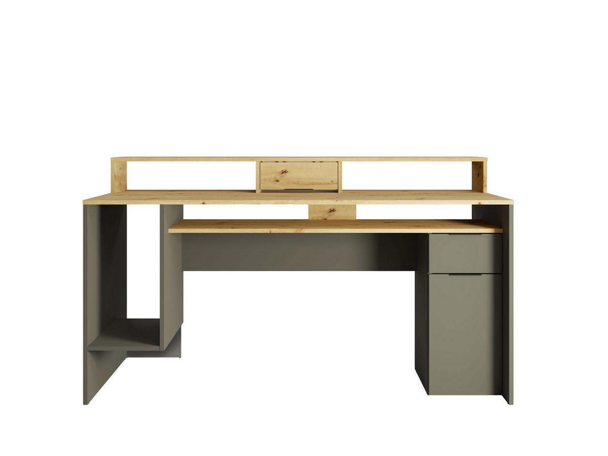 SCHREIBTISCH RADIX 160x70x91,5 cm Bürotisch Computertisch, Graphitfarben - Graphitfarben, Holzwerkstoff (70/160/91.5cm) - MASSENO