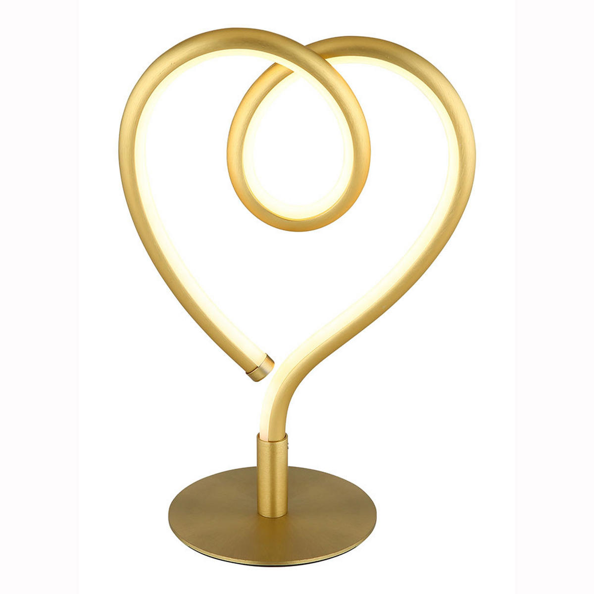 LED TISCHLEUCHTE Amore Gold - Goldfarben, Metall (16/10/23.5cm) - Globo Lighting