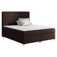BOXBETT Asti - Dunkelbraun, Holz (200/200cm) - MIRJAN24
