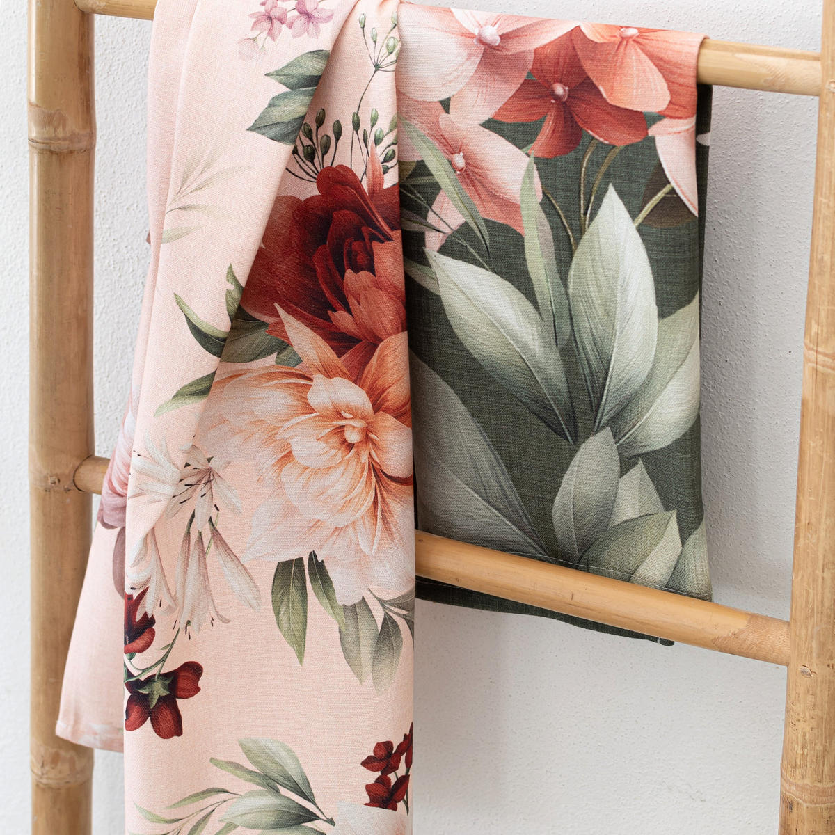 GESCHIRRTUCH (2 tlg) summer floral 70x50 cm mehrfarbig - Multicolor, Textil (70/50cm) - Happy Friday