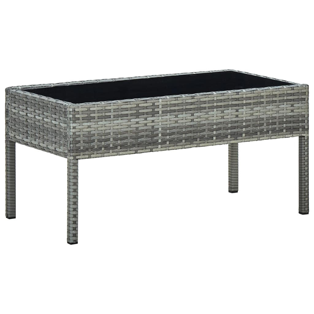 vidaXL Gartentisch Grau 40x37x75 cm