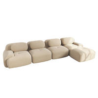 ECKSOFA modular rahmenlos Cord Beige - Beige, Kunststoff (178/388cm) - Meubliv