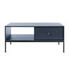 COUCHTISCH Monne Dunkelblau 68 x 104 cm - Schwarz/Dunkelblau, Holzwerkstoff/Metall (68/104/46cm) - Selsey