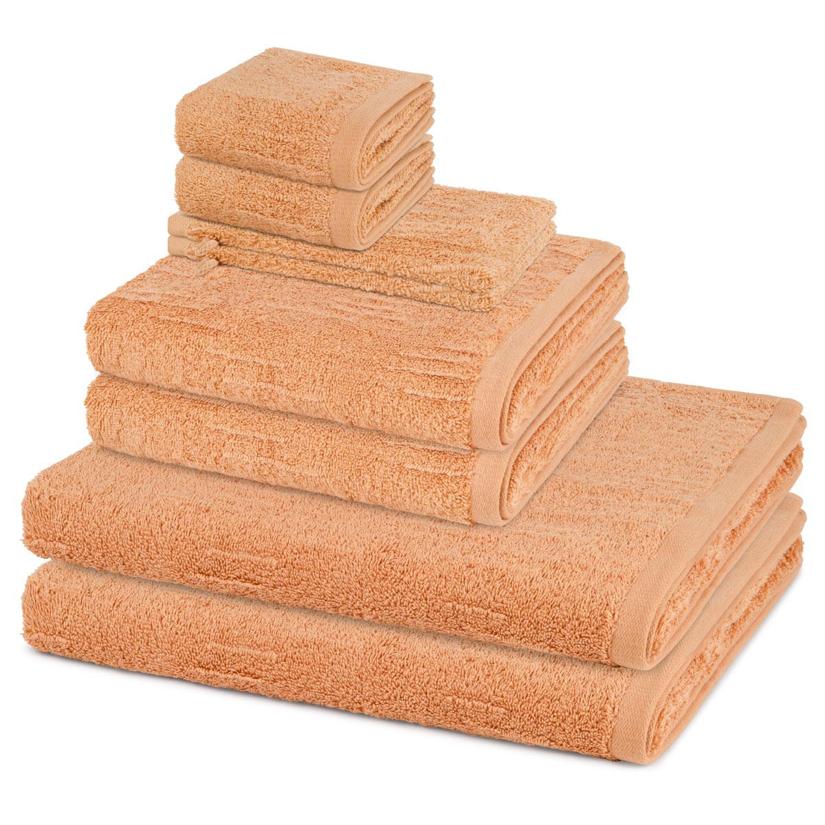 FROTTIERSET Premium 8-teilig - Orange, Textil (50/100cm) - Ross