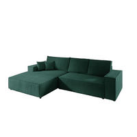 ECKSOFA Corunia In Poso - Grün, Holzwerkstoff/Textil (294/185cm) - Fun Möbel