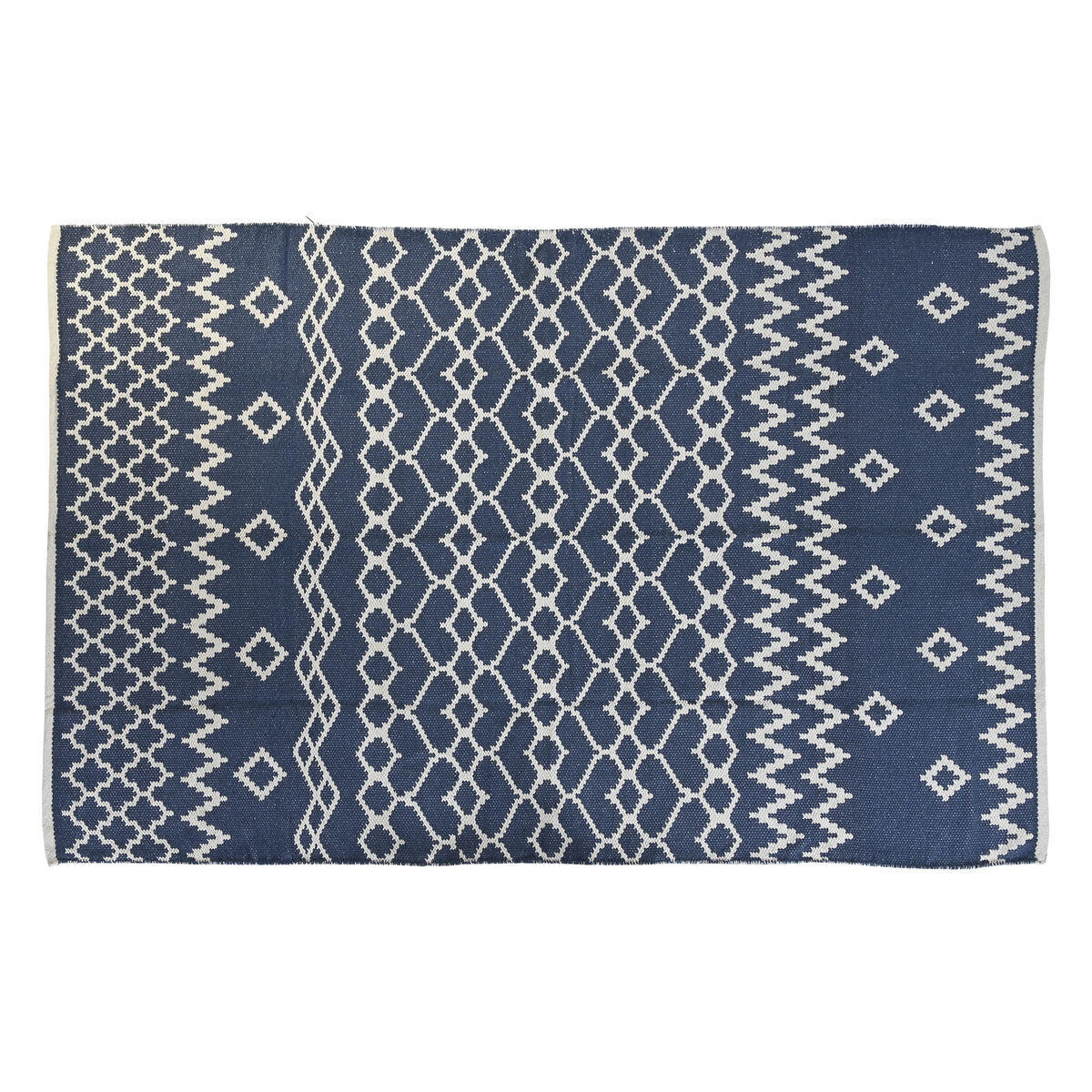 TEPPICH Blau Weiß Araber (120 x 180 x 1 cm) - Multicolor, Textil (120/180cm) - DKD Home Decor