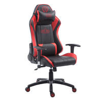 GAMINGSTUHL Shia, Kunstleder ohne Fußablage Schwarz/Rot - Rot, Kunststoff/Textil (70/132/129cm) - TPFLiving
