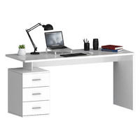 SCHREIBTISCH Weiß 60/160/75 cm - Weiß, Holzwerkstoff (60/160/75cm) - DMORA