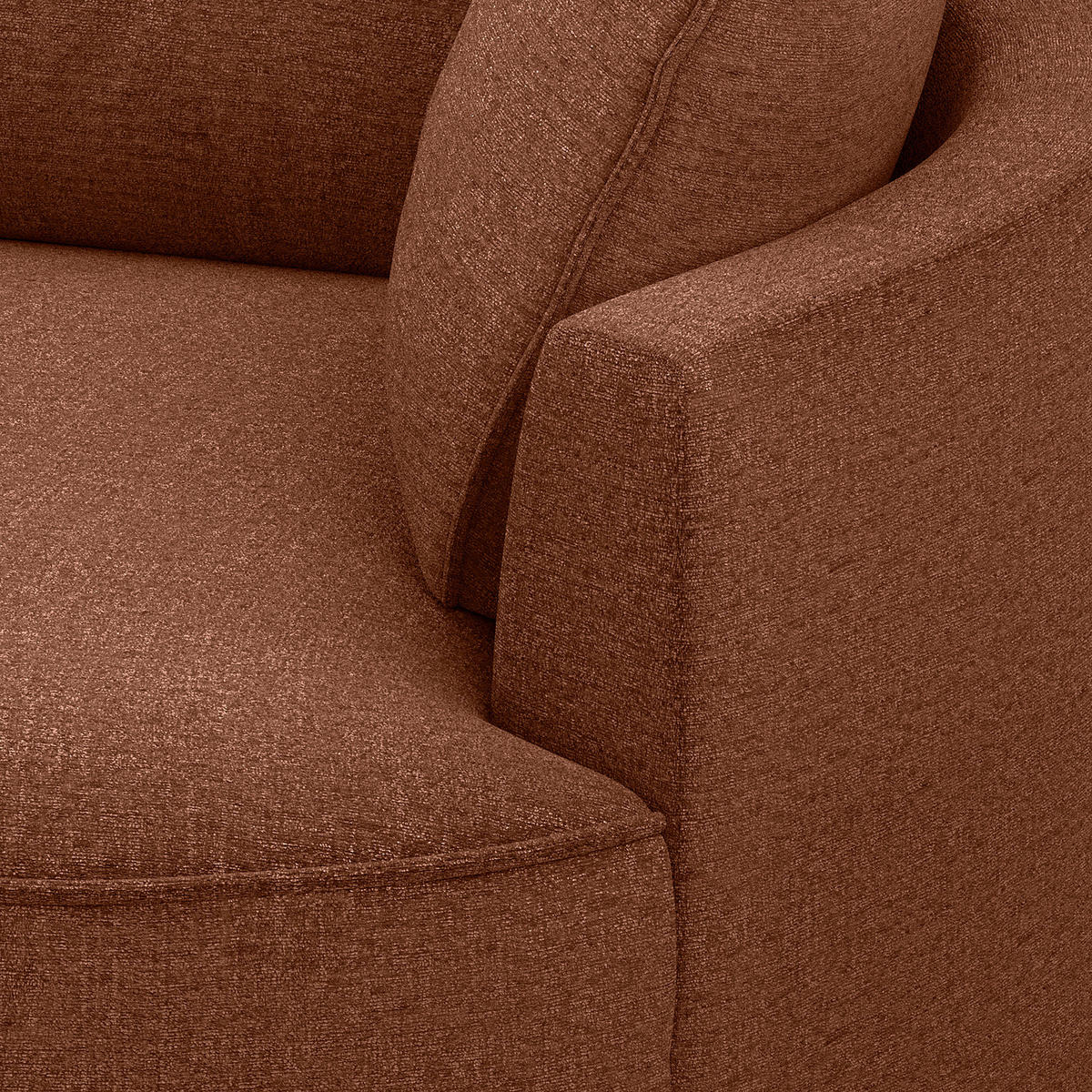 OTTOMANE - modular - Beige/Schwarz, Kunststoff/Textil (126/82/154cm) - home24