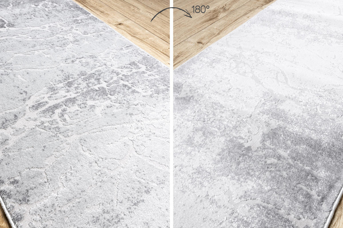 LÄUFER Strukturell MEFE 70/390 cm - Grau, Textil (70/390cm) - rugsX