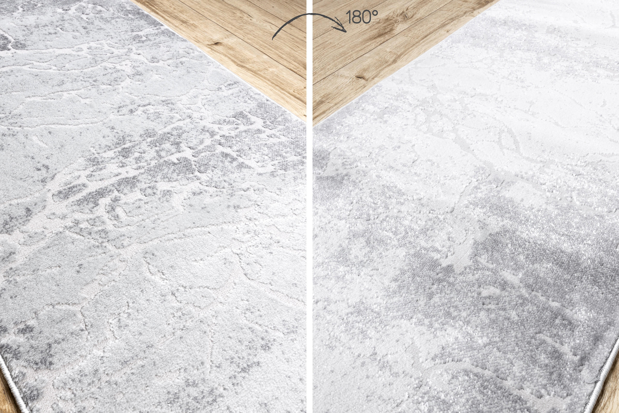 Thumbnail - rugsX Läufer, Grau, Textil, Rechteckig, 70x370 cm, Teppiche & Böden, Teppiche, Teppichläufer