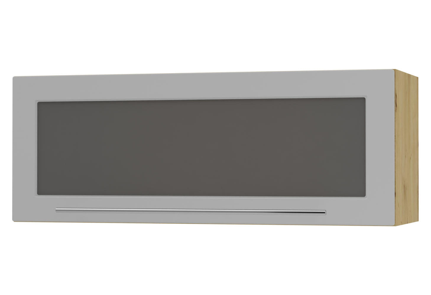 KLAPPHÄNGESCHRANK Kvantum W4BS/90 Dust Grey Matt / Eiche Artisan Matt 90 / 32,5 / 36cm - Eiche Artisan/Grau, Holz/Holzwerkstoff (90/36/32.5cm) - Feldmann-Wohnen