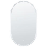 OGLINDĂ DE BAIE CU LED 62/110 cm albă Anizy - alb, sticlă (62/110/4cm) - Beliani