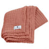 MUSSELINDECKE Kupfer Rot - Rotbraun, Textil (80/80cm) - nordic coast company